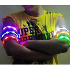 （全台瘋）LED三段式手臂帶 夜跑LED警示燈 露營野營反光LED燈 閃爍燈 騎腳踏車LED燈
