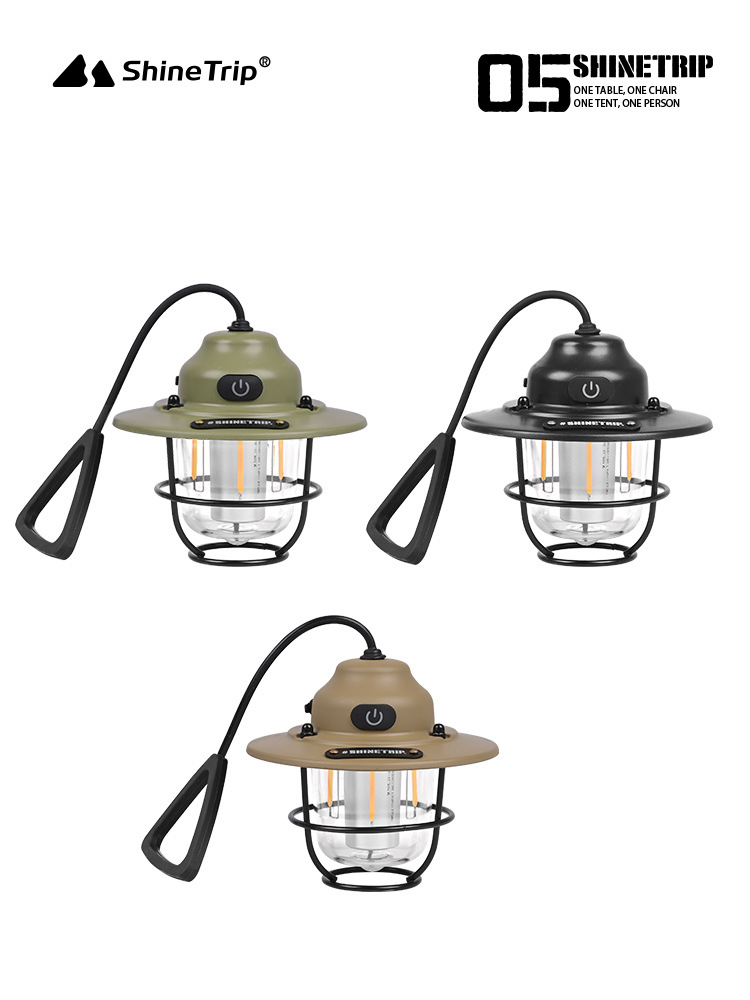 （全台瘋）山趣 戶外松果復古吊燈照明 超長續航 露營燈 露營